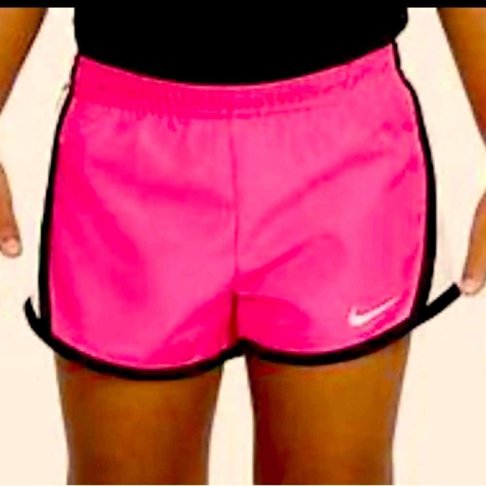 Nike Dri Fit Tempo Toddler Sz 2T Hot Pink/Black/White Athletic Shorts